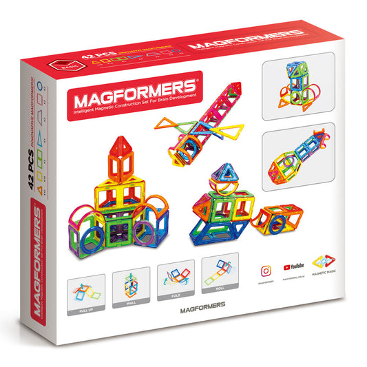 Joc magnetic de constructie Magformers - 42 piese