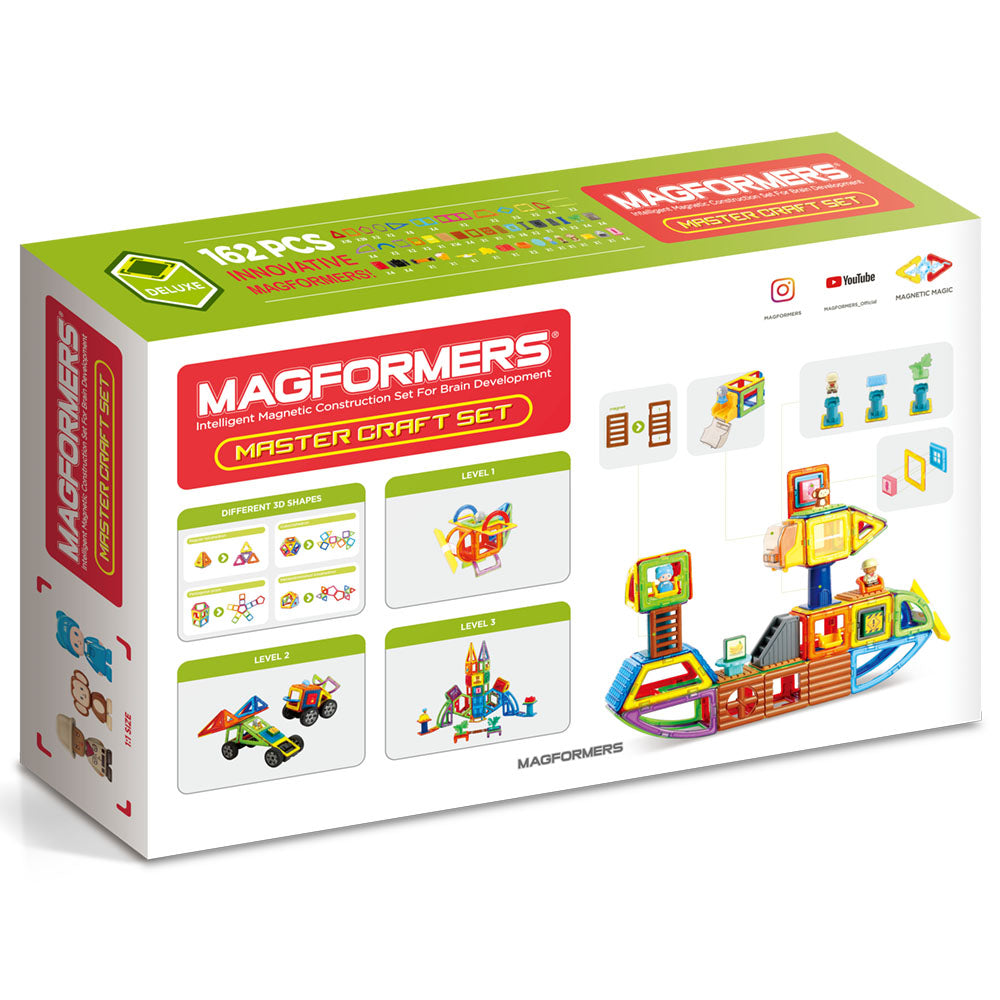 Magformers Master Craft készlet - Gigantikus, 162 részes