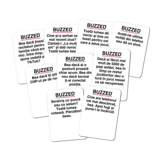 Buzzed, licenta WDYM - joc de petrecere, lb.romana