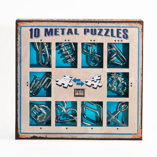 Imagine 10 Metal Puzzles Set Blue