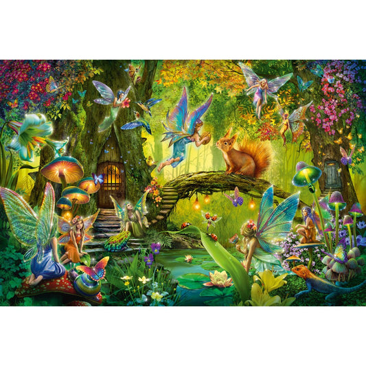 Imagine Puzzle Schmidt: Zane in padure, 200 piese + Cadou: bagheta magica