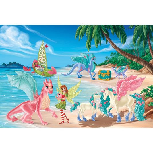 Imagine Puzzle Schmidt: Bayala - Insula dragonului, 200 piese + Cadou: figurina Bayala