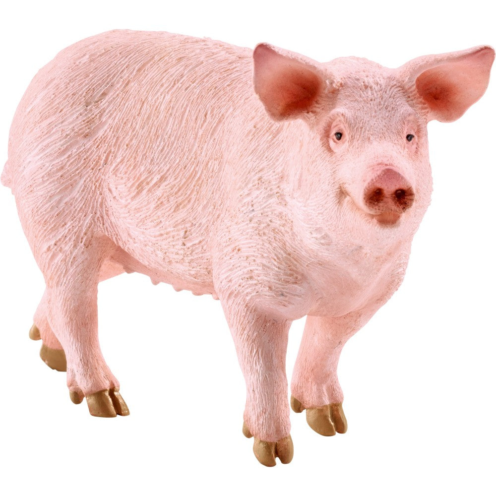 Imagine Puzzle Schmidt: Schleich - Farm World: Ferma si piata, 100 piese + Cadou: figurine animale
