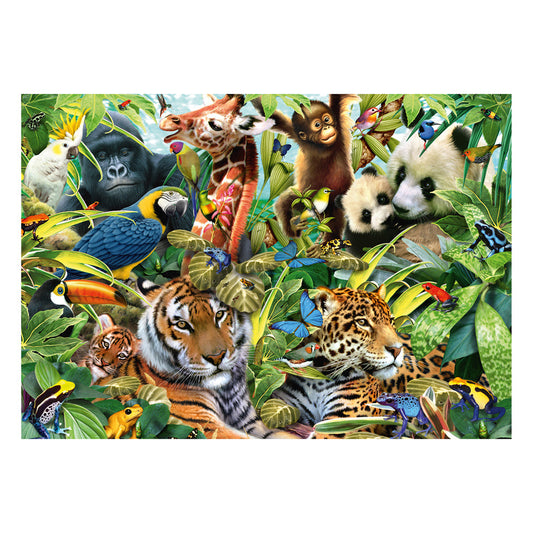 Imagine Puzzle Schmidt: Regatul colorat al animalelor, 1500 piese