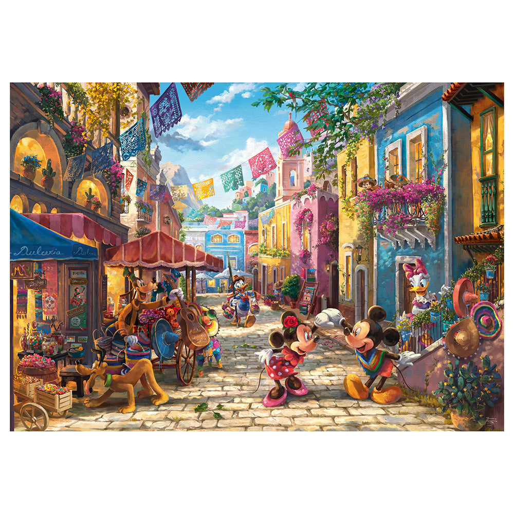 Puzzle Schmidt: Thomas Kinkade - Disney - Mickey si Minnie in Mexico, 6000 piese