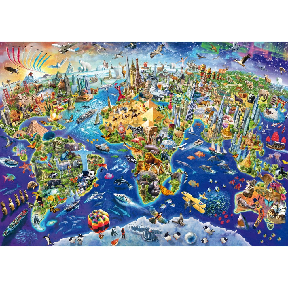 Imagine Puzzle Schmidt: Descopera lumea, 1000 piese