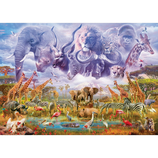 Imagine Puzzle Schmidt: Animale la adapat, 1000 piese