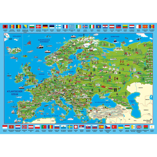 Imagine Puzzle Schmidt: Descopera Europa, 500 piese