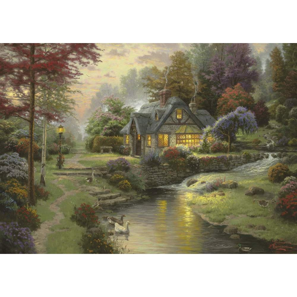 Imagine Puzzle Schmidt: Thomas Kinkade - Conac la malul raului, 1000 piese