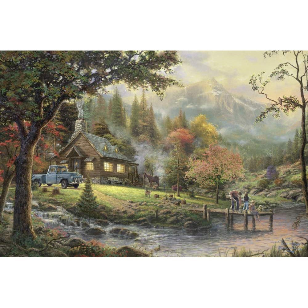 Imagine Puzzle Schmidt: Thomas Kinkade - Momente minunate la rau, 500 piese