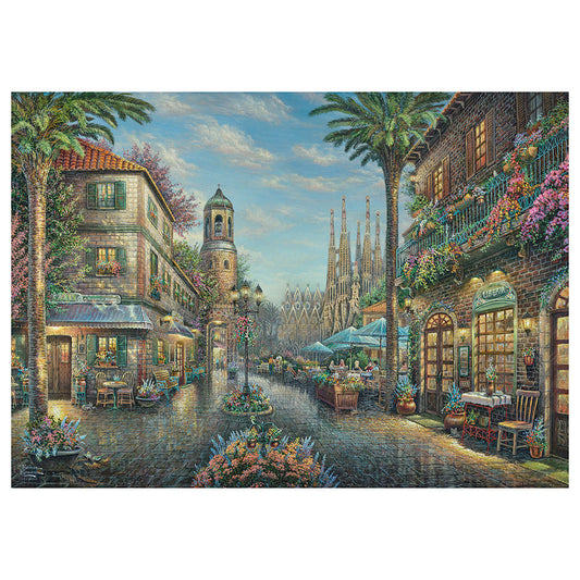 Puzzle Schmidt: Thomas Kinkade - Cafeneaua spaniola, 1000 piese
