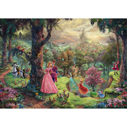 Imagine Puzzle Schmidt: Thomas Kinkade - Disney - Frumoasa din padurea adormita, 1000 piese