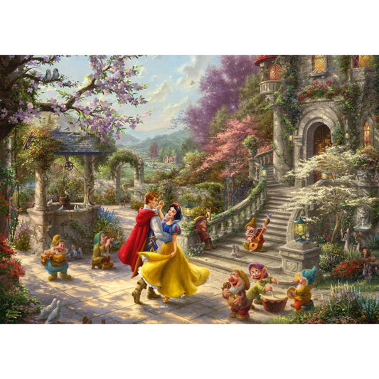 Imagine Puzzle Schmidt: Thomas Kinkade - Disney - Alba ca Zapada - Dansand cu printul, 1000 piese