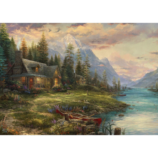 Imagine Puzzle Schmidt: Thomas Kinkade - Excursie de Ziua tatalui, 1000 piese
