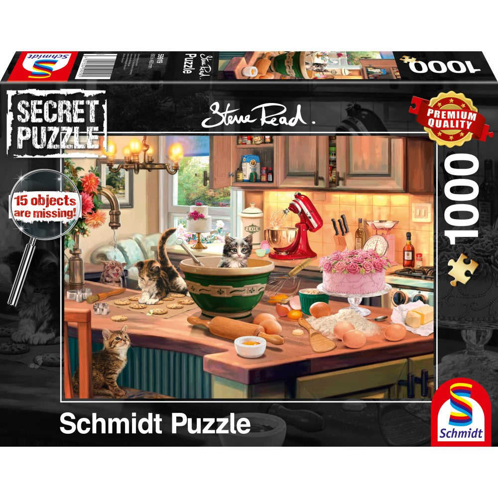 Imagine Puzzle Schmidt: Steve Read - Secret Puzzles - La masa din bucatarie, 1000 piese