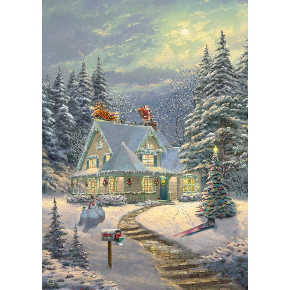 Imagine Puzzle Schmidt: Thomas Kinkade - In ajunul Craciunului, 1000 piese