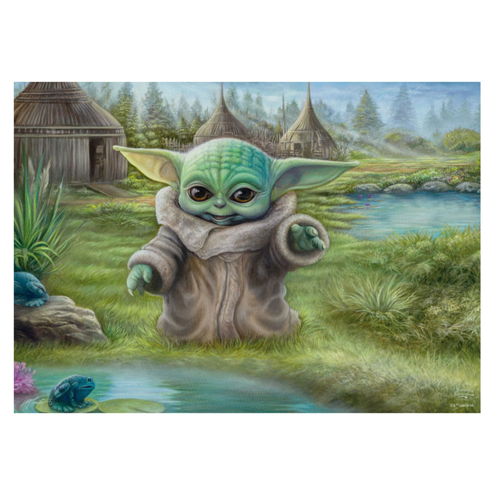 Imagine Puzzle Schmidt: Thomas Kinkade - Disney - Star Wars - Mendalorian - Grogu, 1000 piese