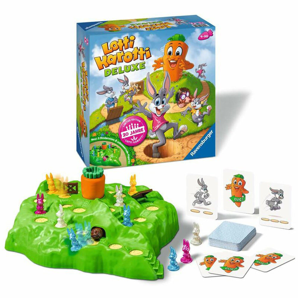 Imagine Lotti Karotti Deluxe Ravensburger, joc de societate pentru copii de la 4 ani