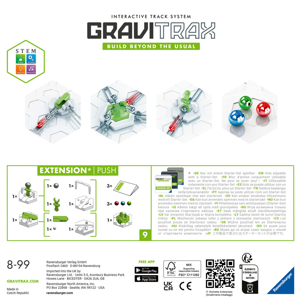 Gravitrax Push építőkészlet, Force, tartozékkészlet, ÚJ kiadás