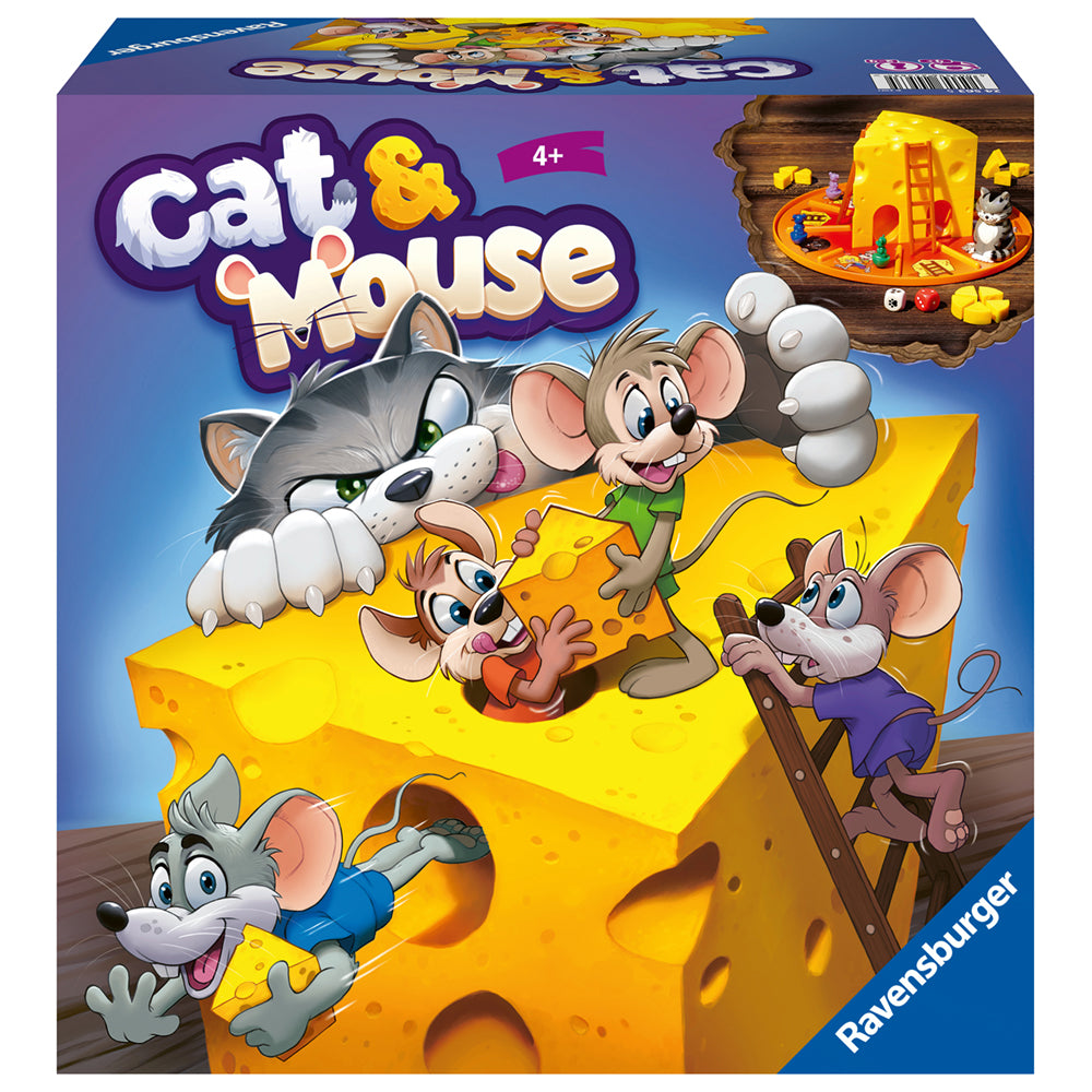 Imagine Cat & Mouse Ravensburger, joc de societate pentru copii de la 4 ani, multilingv incl.RO