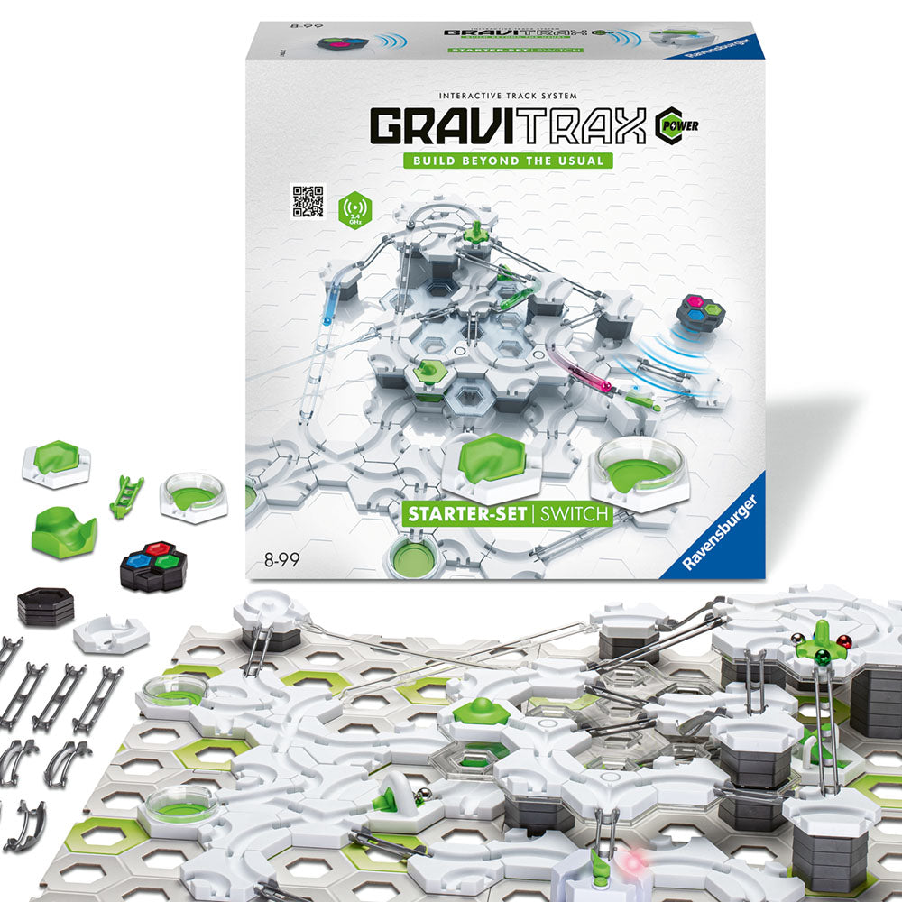Joc de constructie Gravitrax Power - Starter Set Switch, set de baza Comutator electric, automat