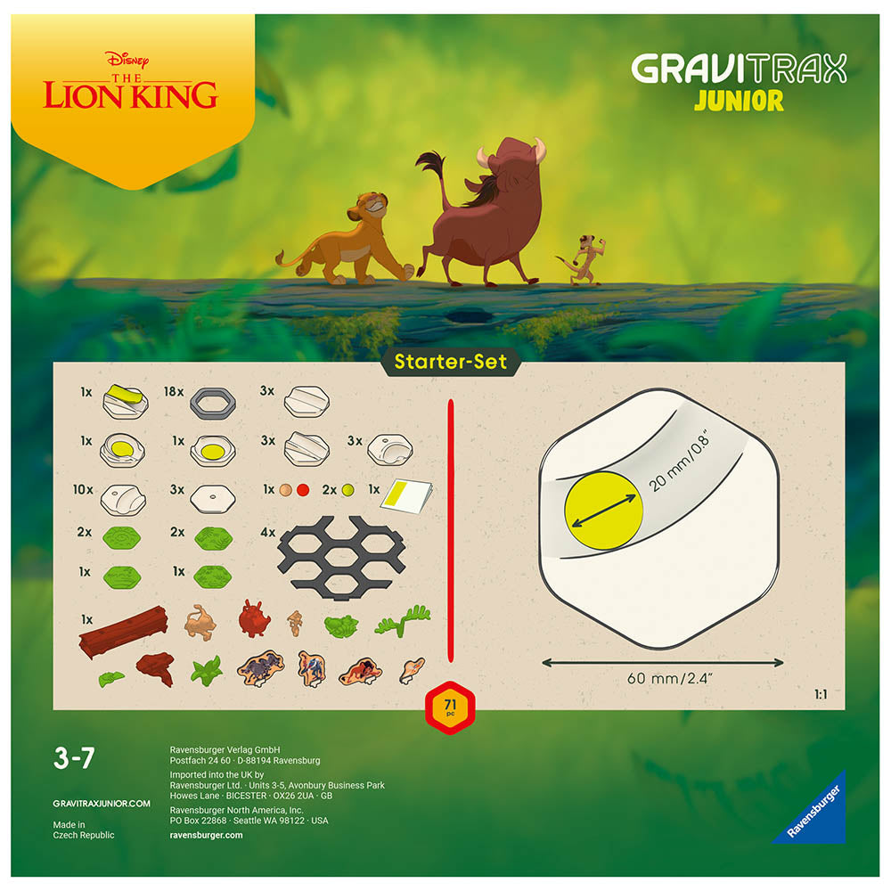 Gravitrax Junior építőkészlet - Oroszlánkirály - Gravitrax Junior alapkészlet + Disney bővítmény - Oroszlánkirály