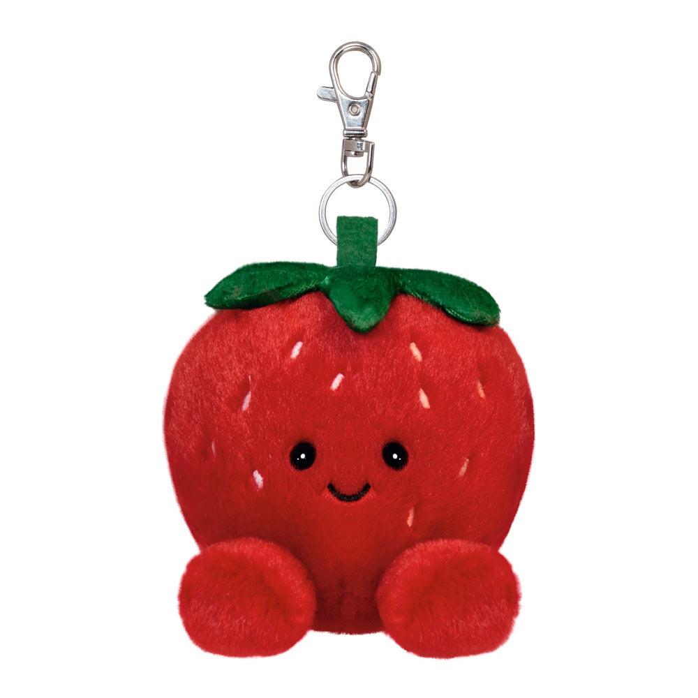 Aurora Palm Pals, jucarie de plus tip breloc, Capsuna, 10 cm