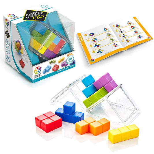 Smart Games – Cube Puzzler Go, logikai játék 80 kihívással, 8+ éves, nemzetközi kiadás