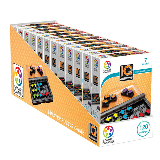 Smart Games - IQ Arrow, logikai játék 120 kihívással, 7 év feletti, nemzetközi kiadás