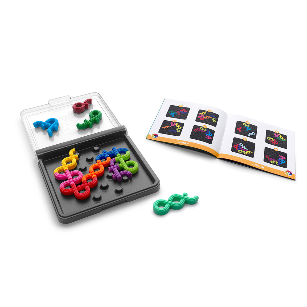 Smart Games - IQ Noodles, joc de logica cu 120 de provocari, 7+ ani, editie internationala
