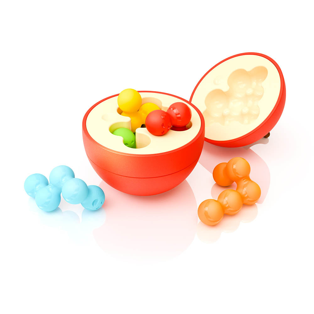 Smart Games - Apple Puzzler, joc de logica cu 80 de provocari, 8+ ani, editie internationala