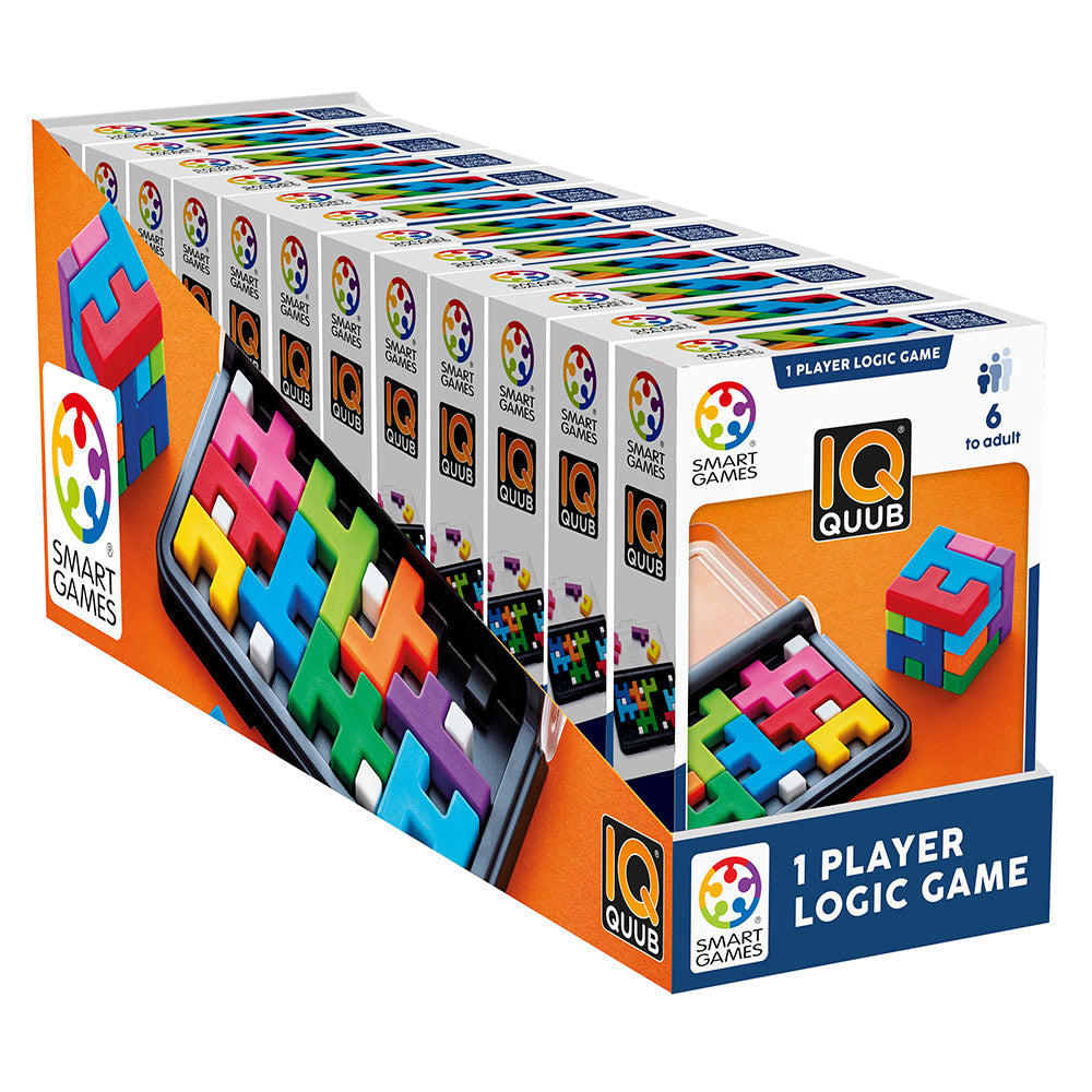 Smart Games - IQ Quub, joc de logica cu 120 de provocari, 6+ ani, editie internationala