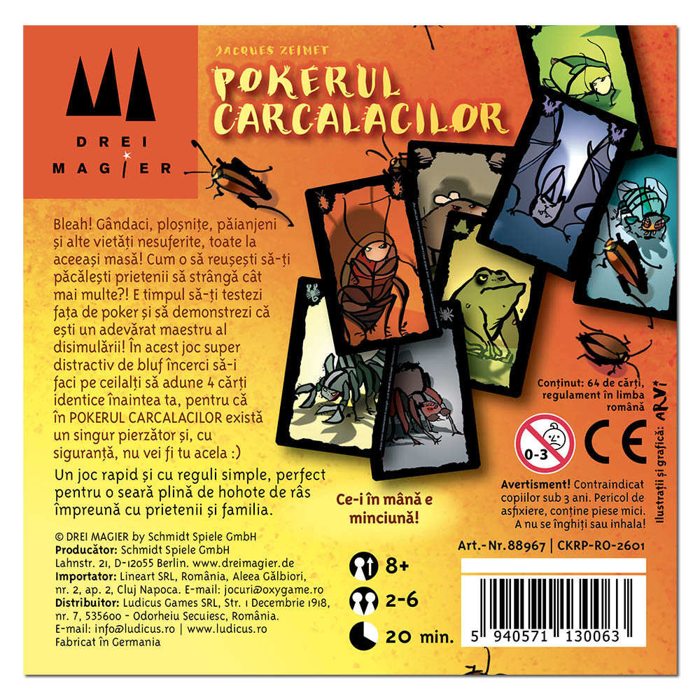 Pokerul Carcalacilor, joc de petrecere, lb. romana