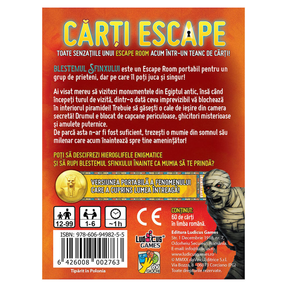 Imagine Carti Escape - Blestemul Sfinxului