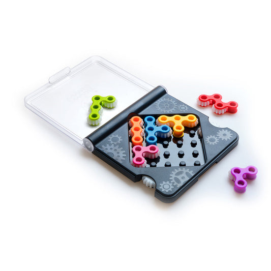 Smart Games - IQ Gears, joc de logica cu 120 de provocari, 7+ ani, editie lb. Romana