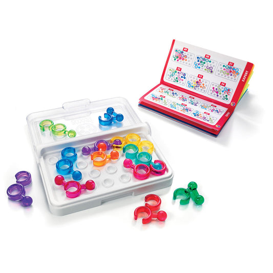 Smart Games - IQ Link, logikai játék 120 kihívással, 8 év feletti, font kiadás. román