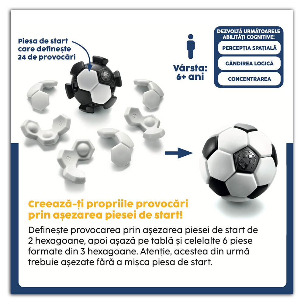 Smart Games - Plug & Play Ball, logikai játék, 6 év feletti, font kiadás. román