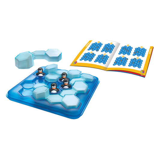 Smart Games - Penguins Pool Party, joc de logica cu 60 de provocari, 6+ ani, editie lb. Romana
