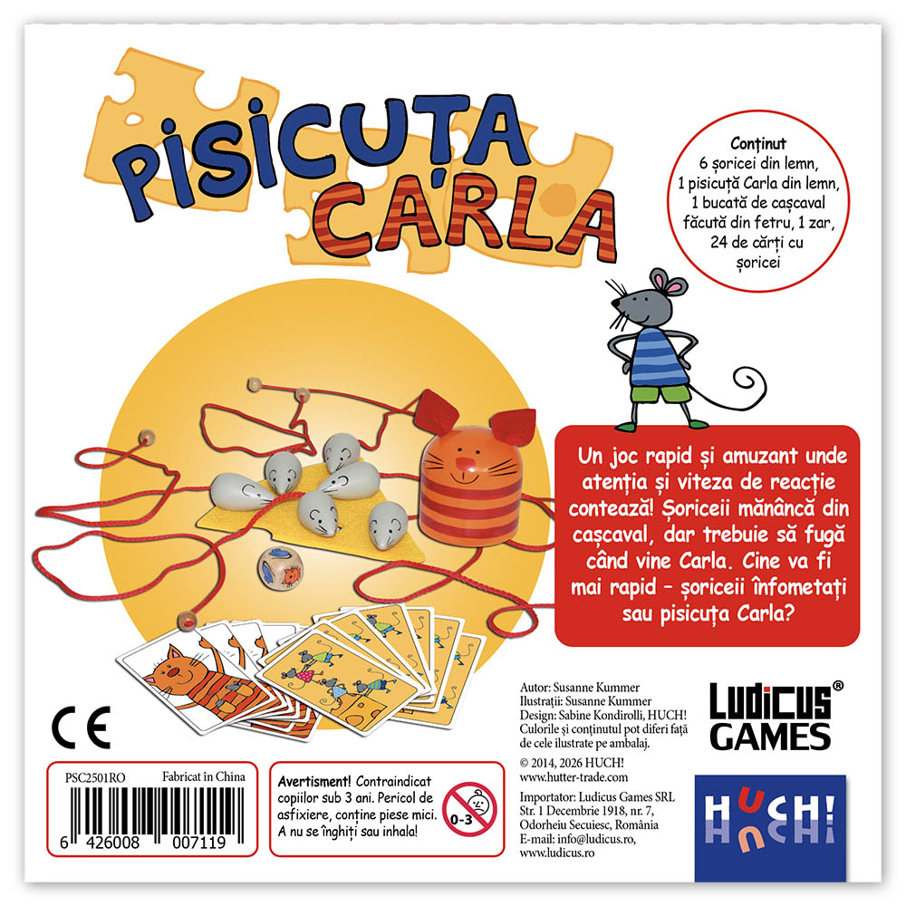 Pisicuta Carla, joc de petrecere pentru copii, 4+ ani, ed.lb.romana