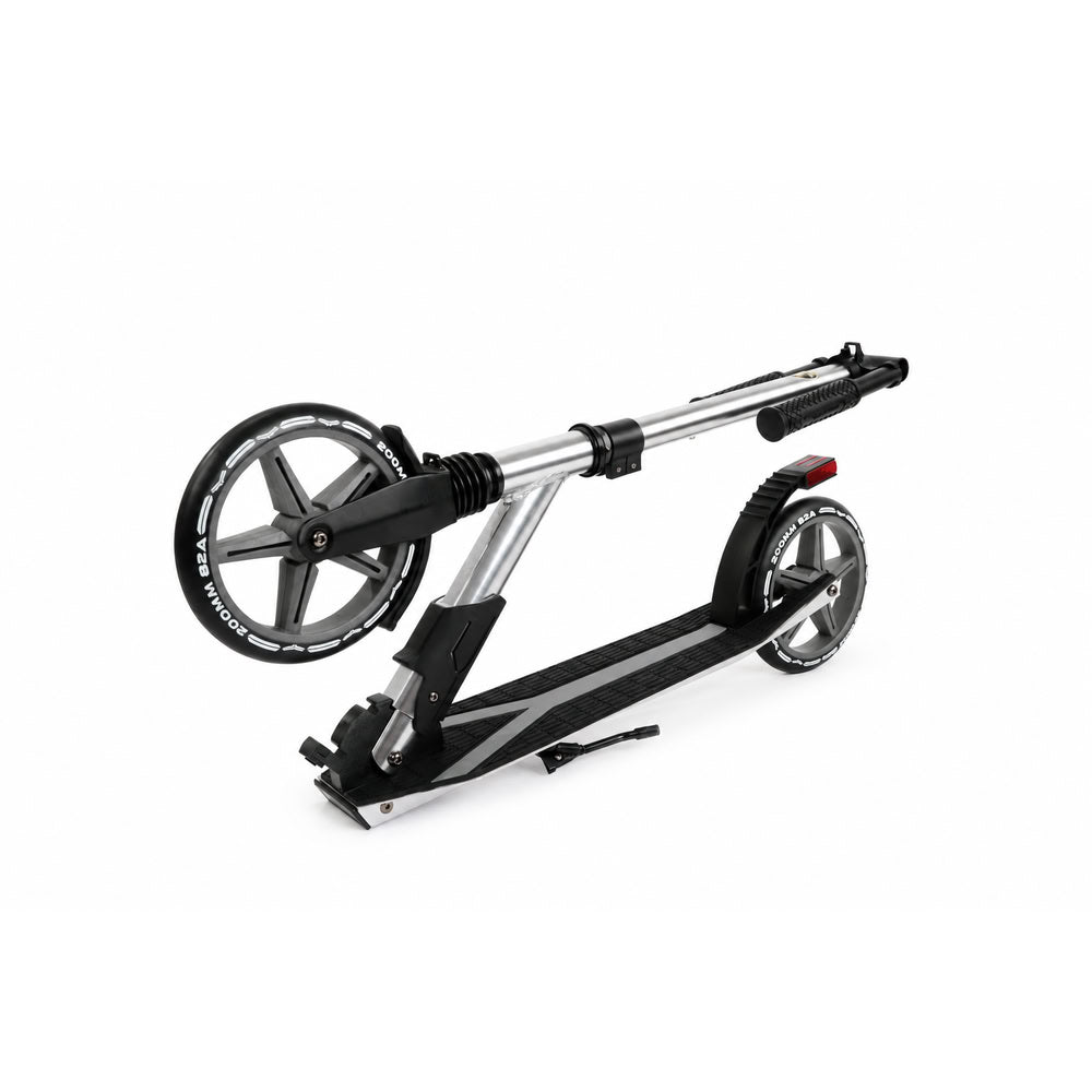 Trotineta pentru adolescenti pliabila, gri, Lamborghini Kick'n'Roll L2-200, cu suspensie, cu cric si cu lumina de frana pe spate, 8+ ani, suport maxim 100 kg