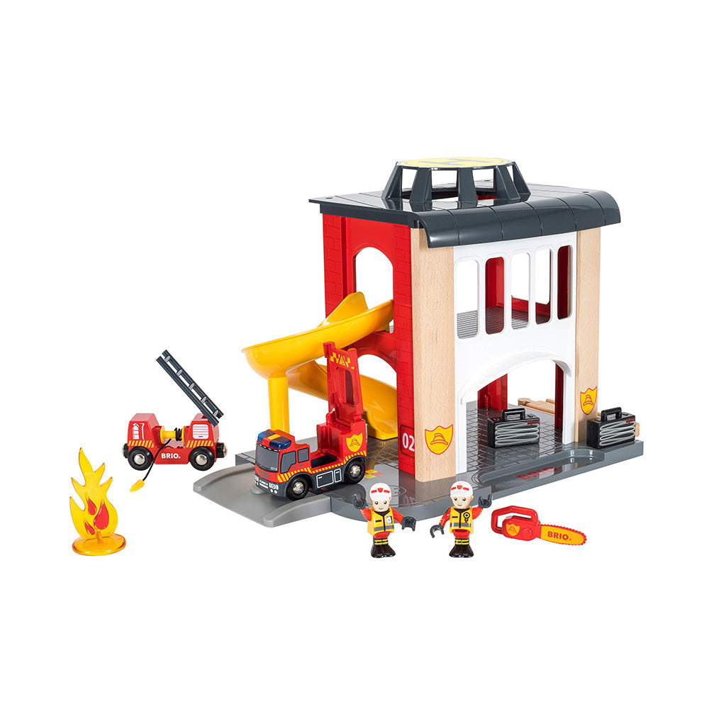 Set sectie de pompieri BRIO, 3+ ani
