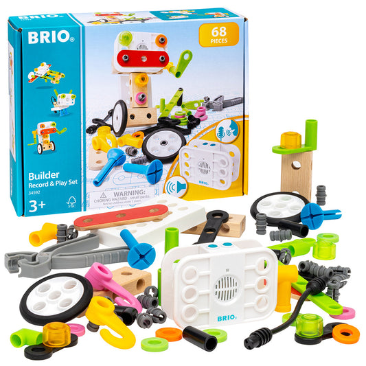 BRIO 68 részes építőkészlet játék felvétellel, 3+ év