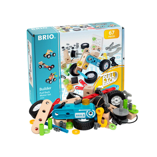 BRIO 67 részes építőkészlet játék motorral, 3+ év