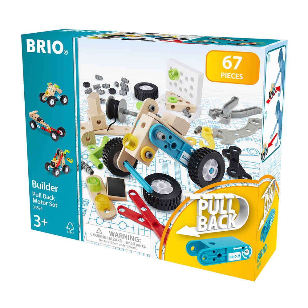 Jucarie set constructie cu motor, 67 piese BRIO, 3+ ani