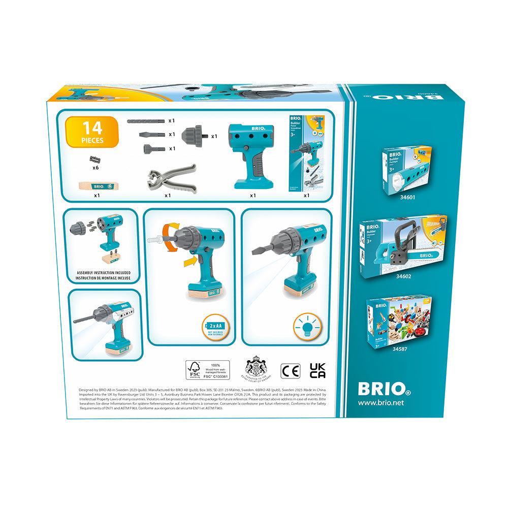 Elektronikus játék - fúró BRIO tartozékokkal, 3+ év