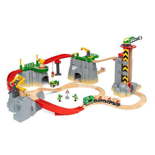 Set de trenulet montan complet cu macarale si accesorii - BRIO, 3+ ani