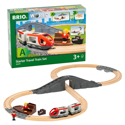 Set trenulet cu sine pentru incepatori BRIO, 3+ ani
