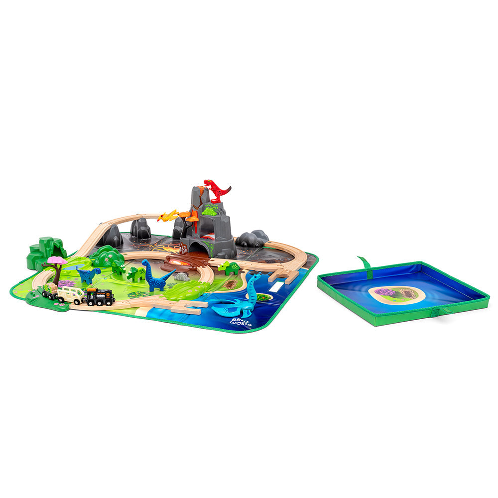 Deluxe vonatkészlet a dinoszauruszok világában, BRIO, 3+ év
