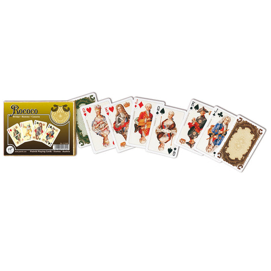 Imagine Set carti de joc de lux 2 x 55, Rococo - Piatnik