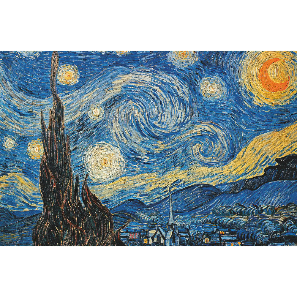 Puzzle Piatnik, The Starry Night - Vincent van Gogh, 1000 piese